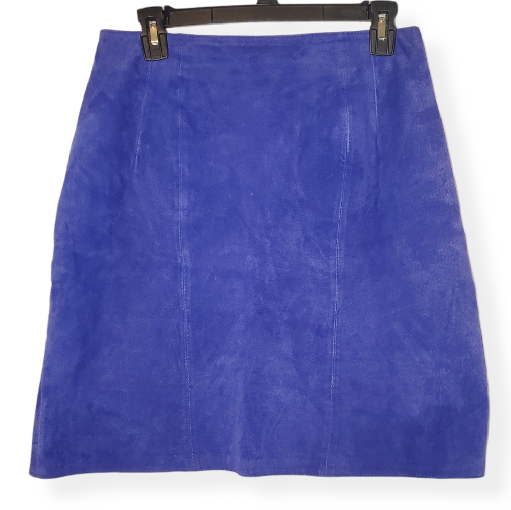 Vintage Winlit Genuine Leather Purple Skirt